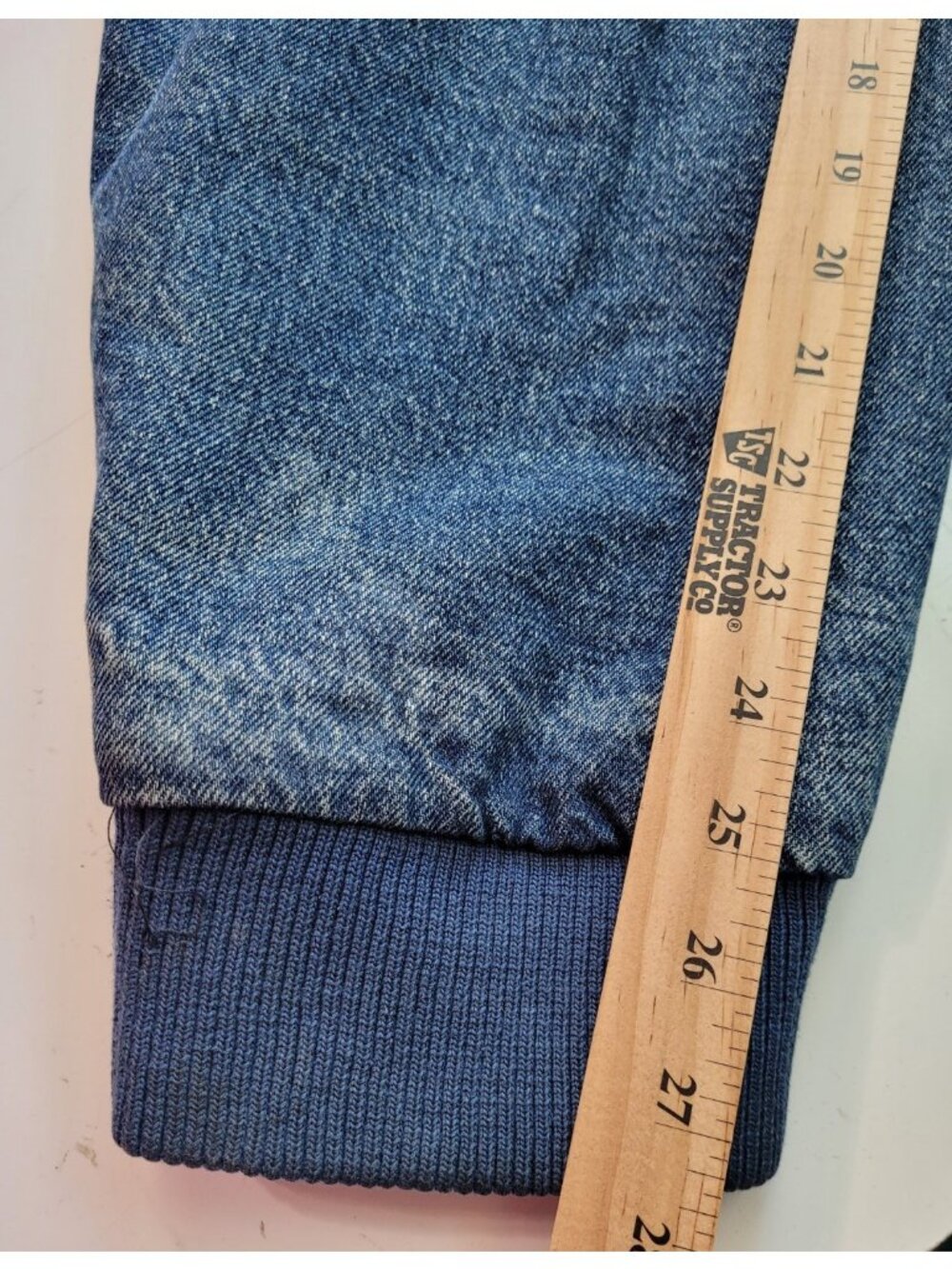 Vintage LEE Denim Workwear Jacket Sz XXL Full Zip Drawstring Hood Flannel Lined - Picture 6 of 16